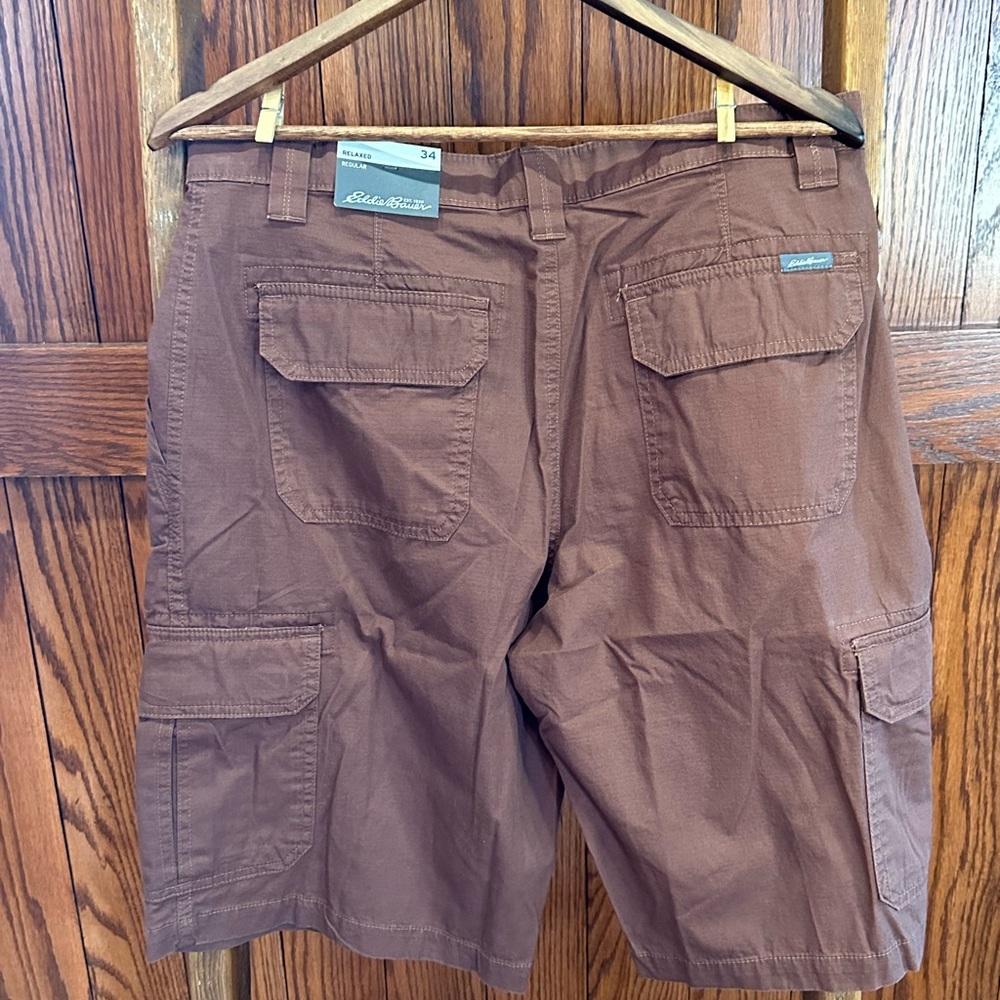Eddie Bauer Timber Ridge Rip Stop Cargo Shorts - Picture 5 of 5
